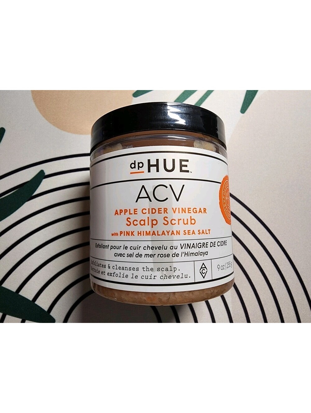 dpHUE ACV Apple Cider Vinegar Scalp Scrub with Pink Himalayan Sea Salt 9 oz